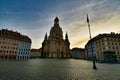 Frauenkirche Dresden Germany in morning light Royalty Free Stock Photo