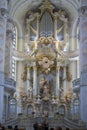DRESDEN, SAXONY, GERMANY.Frauenkirche Interior
