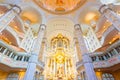 Frauenkirche interior in Dresden, famous church, Germany