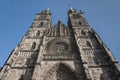 St. Lorenz Church (St. Lorenz Kirche) in historical Nuremberg town. Nuremberg, Bavaria, Germany Royalty Free Stock Photo