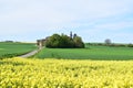 Fraukirch, Germany - 05 09 2021: settlement Fraukirch with the only small road to it