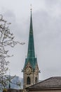 Fraumunster Clock Tower Zurich Switzerland