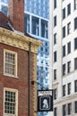 Fraunces Tavern against high rise buildings