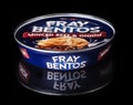Fray Bentos Mince Beef and Onion Pie on a black background