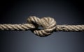 Frayed rope knot