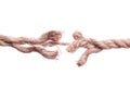 Frayed Rope about to Break Royalty Free Stock Photo