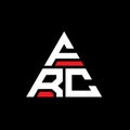 FRC triangle letter logo design with triangle shape. FRC triangle logo design monogram. FRC triangle vector logo template with red Royalty Free Stock Photo