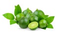 fresh lime isolated on white Royalty Free Stock Photo
