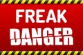 FREAK - Factoring RSA Export Keys Security attack warning banner Royalty Free Stock Photo