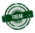freak - green grunge stamp