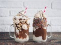 Freakshake with copy space