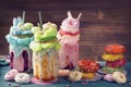 Freakshakes with donuts