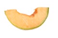 Freash cut cantalope melon isolated