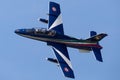 Frecce Tricolori formation display team of the Italian Air Force Aeronautica Militare Italiana flying Aermacchi MB-339PAN aircr Royalty Free Stock Photo