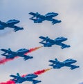 03/08/2020 The Frecce Tricolori during the Genova San Giorgio bridge Inauguration