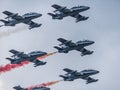 03/08/2020 The Frecce Tricolori during the Genova San Giorgio bridge Inauguration