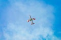 Frecce Tricolori Tricolour Arrows at Pisa Airshow, Italian National Acrobatic Royalty Free Stock Photo