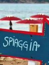 Freccia spiaggia arrow