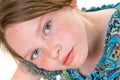 Freckle faced girl Royalty Free Stock Photo