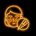 freckle tattoo neon glow icon illustration