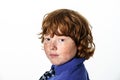 Freckled red-hair boy Royalty Free Stock Photo