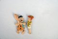 Fred Flintstone And Wilma Flintstone Figure At Amsterdam The Netherlands 9-10-2022