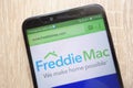 Freddie Mac website displayed on a modern smartphone