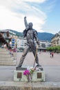 Freddie Mercury statue in Montreux, famous bronze sculpture of Queen lead singer