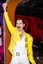 Freddie Mercury wax statue, Madame Tussaud`s Museum Vienna Royalty Free Stock Photo