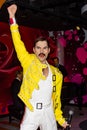 Freddie Mercury wax statue, Madame Tussaud`s Museum Vienna Royalty Free Stock Photo