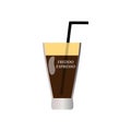 Freddo Espresso Ice Coffee Royalty Free Stock Photo