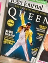 Freddy Mercury on a cover of magazine