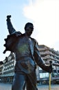 Freddy Mercury statue at Geneva Lake, Switzerland, Europe