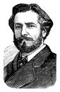 Frederic Auguste Bartholdi, vintage illustration