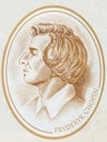 Frederic Chopin portrait Royalty Free Stock Photo