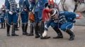 Fredericia, Denmark, shoeshining at the horse show in connection with the Queen's visit to Fredericia Royalty Free Stock Photo