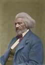 Frederick Douglass in 1880 Hand-colored Royalty Free Stock Photo