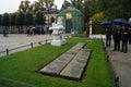 Germany: Potsdam Frederick the Great grave with his beloved dogs Royalty Free Stock Photo