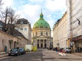 Frederick Lutheran Church with a huge dome in Copenhagen