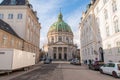 Frederickâs Church and Amalienborg Palace in Copenhagen, Denmark