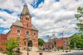 View at the building of City hall and museum in Fredericton - Canada Royalty Free Stock Photo