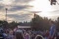Frederik Meijer Gardens - Grand Rapids, MI, USA - August 13th 2019:  People at the Frederik Meijer Gardens concert series Royalty Free Stock Photo