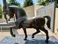 DaVinciâs 24 foot horse sculpture 2 smaller models and plaques