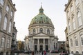 Frederiks Kirke Church or The Marble Church Marmorkirken in Copenhagen, Denmark. February 2020