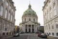 Frederiks Kirke Church or The Marble Church Marmorkirken in Copenhagen, Denmark. February 2020