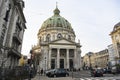 Frederiks Kirke Church or The Marble Church Marmorkirken in Copenhagen, Denmark. February 2020