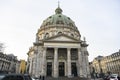 Frederiks Kirke Church or The Marble Church Marmorkirken in Copenhagen, Denmark. February 2020