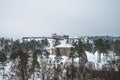 Fredriksten fortress, fortification (Winter Scene) Royalty Free Stock Photo