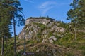 Fredriksten fortress (golden lion fort) Royalty Free Stock Photo