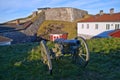Fredriksten fortress in halden (old field cannon) Royalty Free Stock Photo